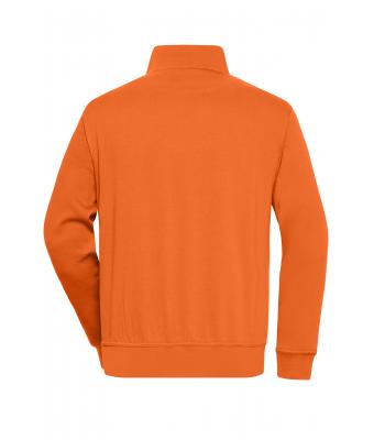 Unisexe Sweat-shirt de travail demi-zip Orange 8172