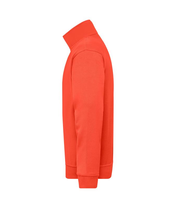Unisexe Sweat-shirt de travail demi-zip Orange-épicé 8172