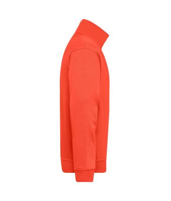 Unisexe Sweat-shirt de travail demi-zip Orange-épicé 8172