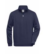 Unisexe Sweat-shirt de travail demi-zip Marine 8172