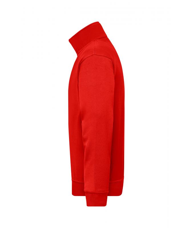 Unisexe Sweat-shirt de travail demi-zip Rouge 8172