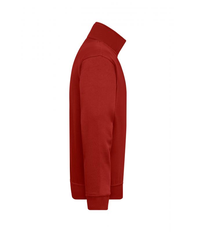 Unisexe Sweat-shirt de travail demi-zip Vin 8172