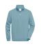 Unisexe Sweat-shirt de travail demi-zip Bleu-acier 8172