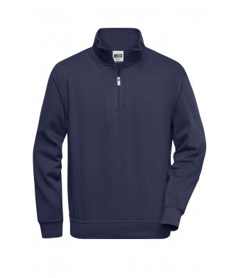 Unisex Workwear Half-Zip Sweat Navy 8172