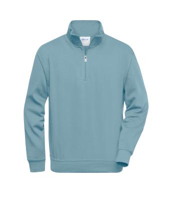 Unisex Workwear Half-Zip Sweat Staal-blauw 8172