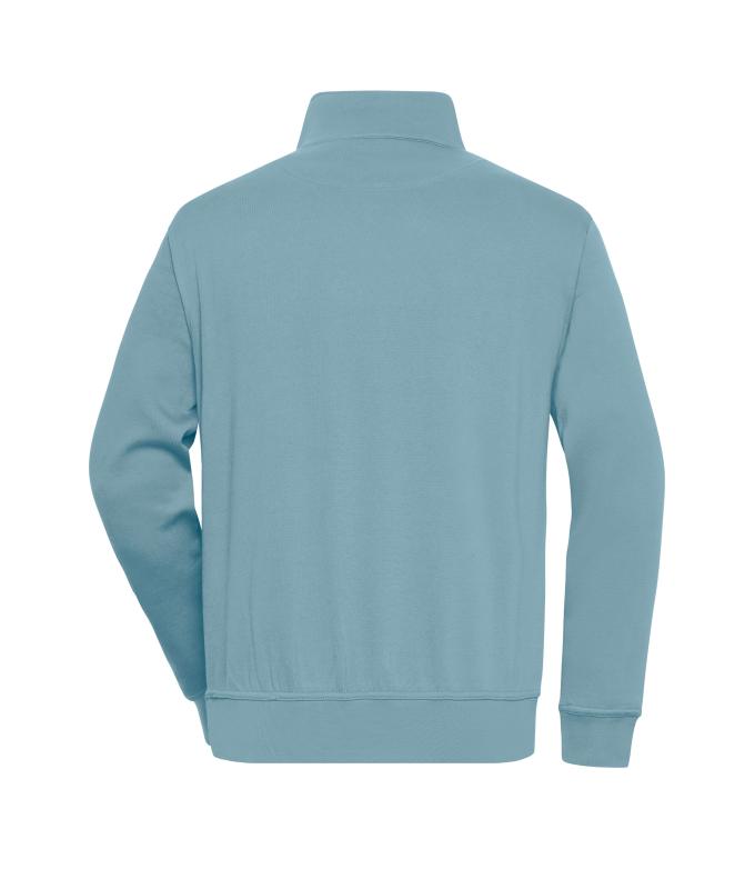 Unisex Workwear Half-Zip Sweat Steel-blue 8172