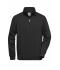 Unisex Workwear Half-Zip Sweat Zwart 8172