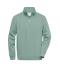 Unisex Workwear Half-Zip Sweat Mistig-groen 8172