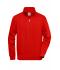 Unisex Workwear Half-Zip Sweat Red 8172