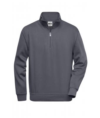 Unisex Workwear Half Zip Sweat Carbon 8172