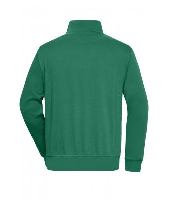 Unisex Workwear Half-Zip Sweat Donkergroen 8172