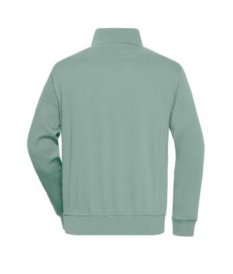 Unisex Workwear Half-Zip Sweat Mistig-groen 8172