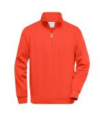 Unisex Workwear Half-Zip Sweat Kruidig-oranje 8172