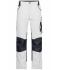 Unisexe Pantalon de travail - STRONG - Blanc/carbone 8290