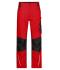 Unisexe Pantalon de travail - STRONG - Rouge/noir 8290