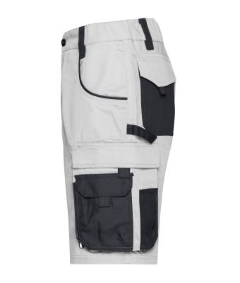 Unisexe Bermuda de travail - STRONG - Blanc/carbone 8287