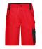 Unisexe Bermuda de travail - STRONG - Rouge/noir 8287