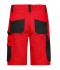 Unisex Workwear Bermudas - STRONG - Red/black 8287