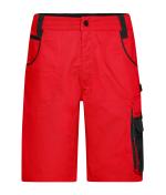 Unisex Workwear Bermudas - STRONG - Rood/zwart 8287