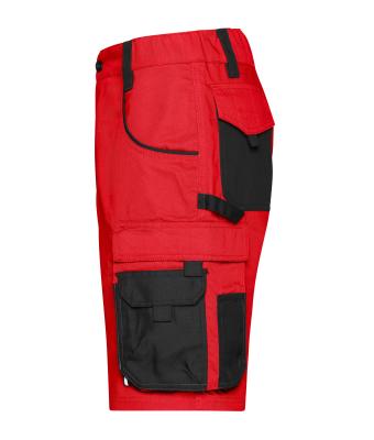 Unisex Workwear Bermudas - STRONG - Rood/zwart 8287