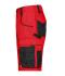Unisex Workwear Bermudas - STRONG - Rood/zwart 8287