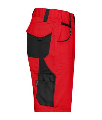 Unisex Workwear Bermudas - STRONG - Rood/zwart 8287