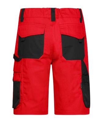 Unisex Workwear Bermudas - STRONG - Rood/zwart 8287