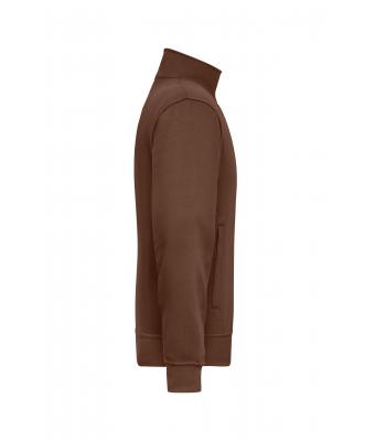 Unisexe Sweat veste de travail Marron 8291
