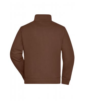 Unisexe Sweat veste de travail Marron 8291