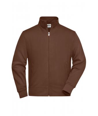 Unisexe Sweat veste de travail Marron 8291