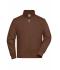 Unisexe Sweat veste de travail Marron 8291