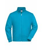 Unisexe Sweat veste de travail Turquoise 8291