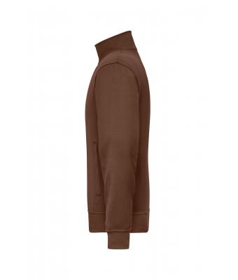 Unisex Workwear Sweat Jacket Brown 8291