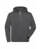Unisex ORGANIC Workwear Half-Zip Hoody   OCS Blended & RCS Dark-melange 10447