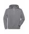 Unisex ORGANIC Workwear Half-Zip Hoody   OCS Blended & RCS Light-melange 10447