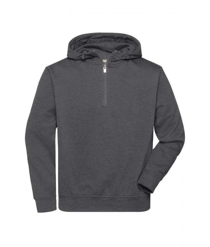 Unisex Workwear Half-Zip Hoody OCS Blended  & RCS Donker-melange 10447