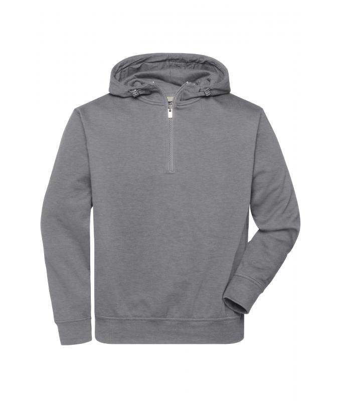 Unisex Workwear Half-Zip Hoody OCS Blended  & RCS Licht melange 10447