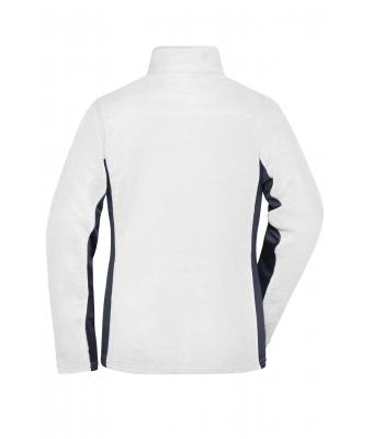 Dames Ladies' Workwear Fleece Jacket - STRONG - Wit/carbon 8313