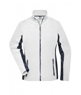 Dames Ladies' Workwear Fleece Jacket - STRONG - Wit/carbon 8313