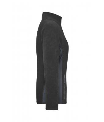 Dames Ladies' Workwear Fleece Jacket - STRONG - Zwart/carbon 8313