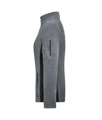 Dames Ladies' Workwear Fleece Jacket - STRONG - Carbon/zwart 8313