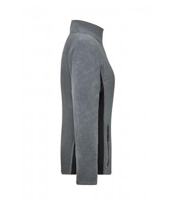 Dames Ladies' Workwear Fleece Jacket - STRONG - Carbon/zwart 8313