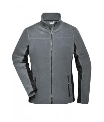 Dames Ladies' Workwear Fleece Jacket - STRONG - Carbon/zwart 8313