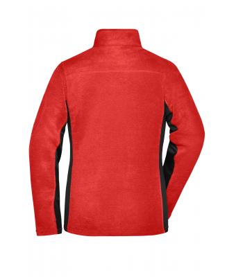 Dames Ladies' Workwear Fleece Jacket - STRONG - Rood/zwart 8313