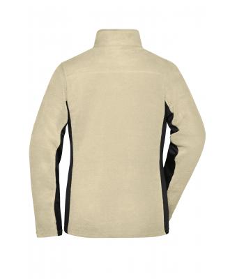 Dames Ladies' Workwear Fleece Jacket - STRONG - Steen/zwart 8313