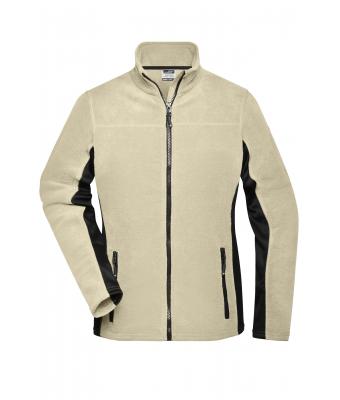 Dames Ladies' Workwear Fleece Jacket - STRONG - Steen/zwart 8313