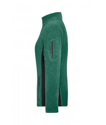 Femme Veste polaire de travail femme - STRONG - Vert-foncé/noir 8313