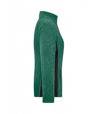 Femme Veste polaire de travail femme - STRONG - Vert-foncé/noir 8313