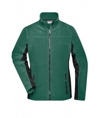 Femme Veste polaire de travail femme - STRONG - Vert-foncé/noir 8313