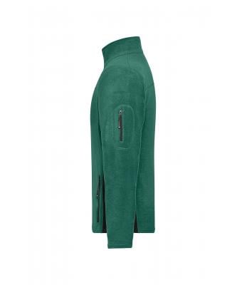 Men Men's Workwear Fleece Jacket - STRONG - Dark-green/black 8314